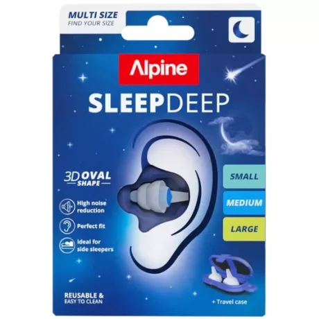 ALPINE SLEEP DEEP füldugó multisize 3 pár
