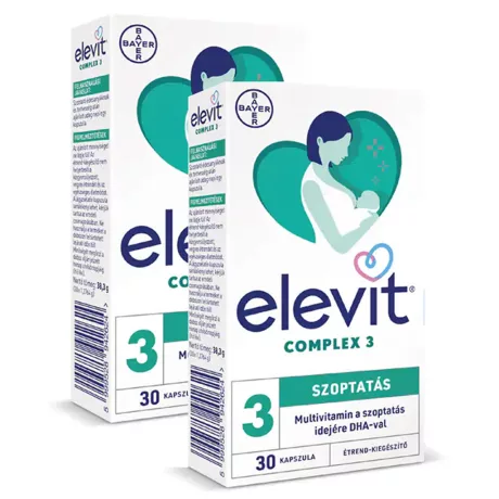 ELEVIT COMPLEX 3 lágyzselatin kapszula szoptatáshoz 2 x 30 db VIRTUÁLIS