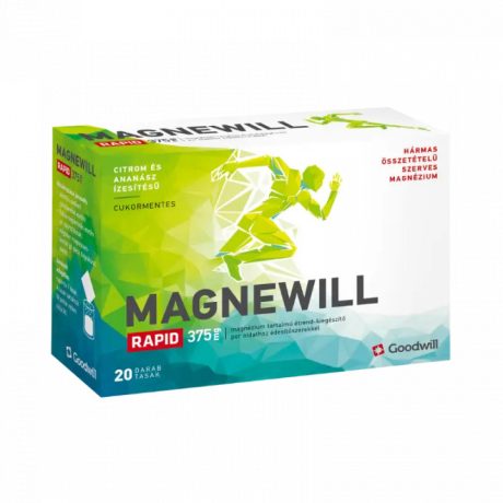 GOODWILL MAGNEWILL RAPID 375 mg étrend-kiegészítő por oldathoz 20 db