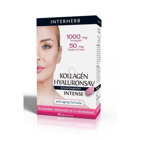 INTERHERB Kollagén&Hyaluronsav&Ceramid szépségformula AQUA intense tabletta 30 db