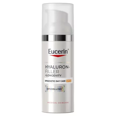 EUCERIN HYALURON-FILLER + LONGEVITY epigenetic nappali arcápoló SPF30 50 ml