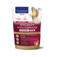   INTERHERB KOLLAGÉN & HYALURONSAV porc-ízület italpor INTENSE-MAX eper-koktél ízű 346 g