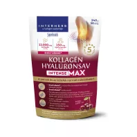   INTERHERB KOLLAGÉN & HYALURONSAV porc-ízület italpor INTENSE-MAX meggy-koktél ízű 340 g