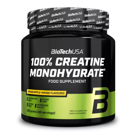 BIOTECH USA 100% CREATINE MONOHYDRATE ananász-mangó ízű 300 g