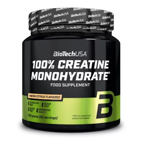 BIOTECH USA 100% CREATINE MONOHYDRATE narancs ízű 300 g