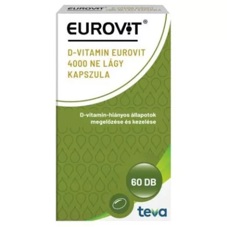 EUROVIT D-VITAMIN 4000 NE lágy kapszula 60 db
