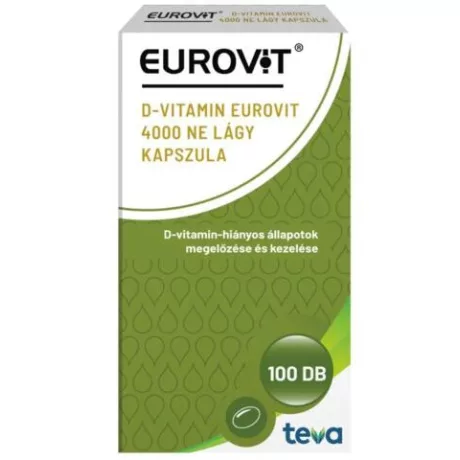 EUROVIT D-VITAMIN 4000 NE lágy kapszula 100 db