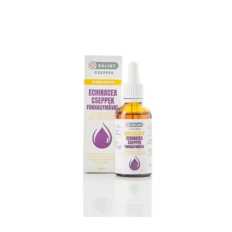 BÁLINT CSEPPEK ECHINACEA FOKHAGYMÁVAL alkoholmentes cseppek 50 ml