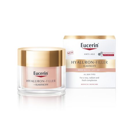 EUCERIN HYALURON-FILLER + ELASTICITY bőrtömörséget regeneráló nappali arckrém rose SPF30 50 ml
