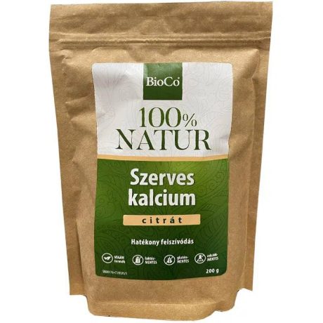 BIOCO 100% NATUR Szerves kalcium-citrát tasakos por 200 g
