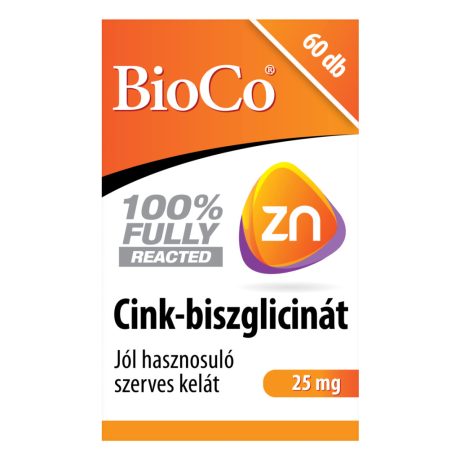 BIOCO CINK-BISZGLICINÁT 25 mg tabletta 60 db