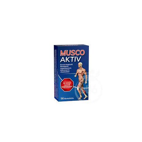 MUSCO AKTIV étrend-kiegészítő filmtabletta magnéziummal, káliummal és vitaminokkal 56 db