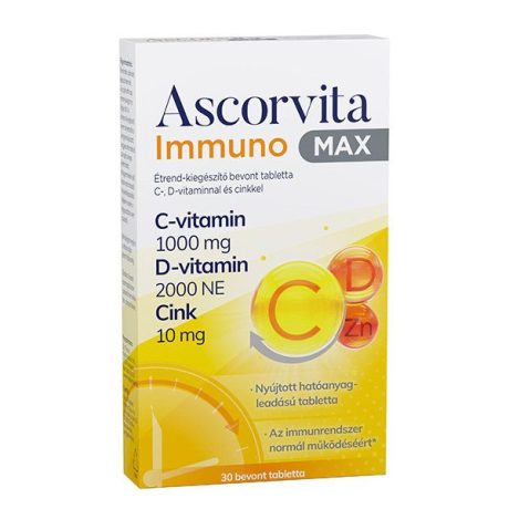 ASCORVITA immuno max bevont tabletta 30 db