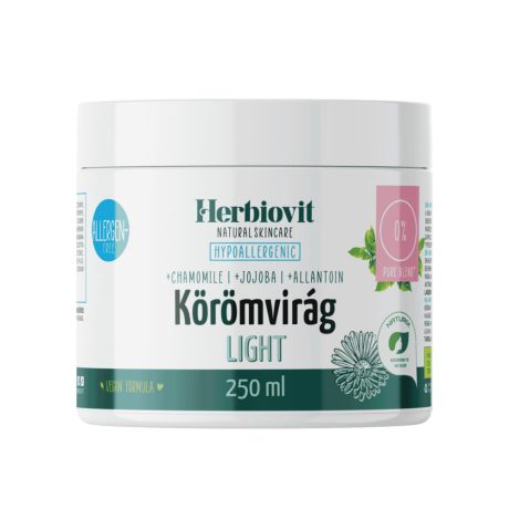 HERBIOVIT körömvirág light hipoallergén krém 250 ml