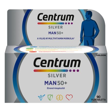 CENTRUM SILVER FÉRFIAKNAK 50+ A-Z-ig 90 db