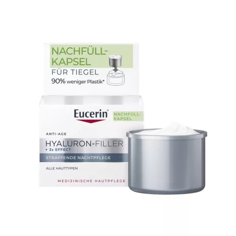 Eucerin Hyaluron-Filler Ráncfeltöltő éjszakai arckrém utántöltő 50 ml