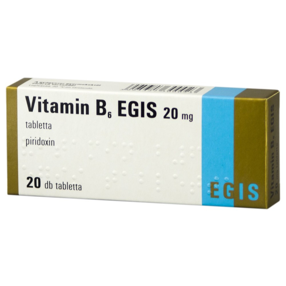 VITAMIN B6 EGIS 20 mg tabletta 20 db PATIKA24 Gyógyszertár