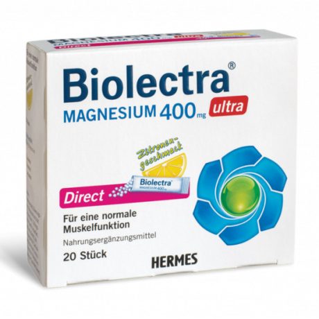 BIOLECTRA MAGNÉZIUM 400 mg ultra direct granulátum 20 db