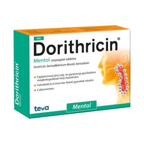 DORITHRICIN mentolos szopogató tabletta 40 db