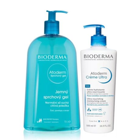 BIODERMA ATODERM tusfürdő 1000 ml + ATODERM krém ultra 500 ml VIRTUÁLIS