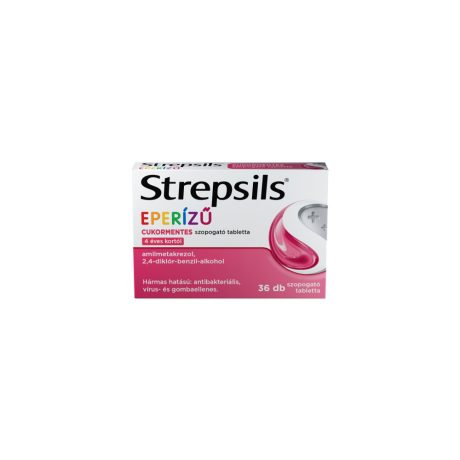 STREPSILS eperízű cukormentes szopogató tabletta 36 db