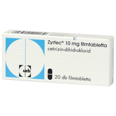 ZYRTEC 10 mg filmtabletta 20 db