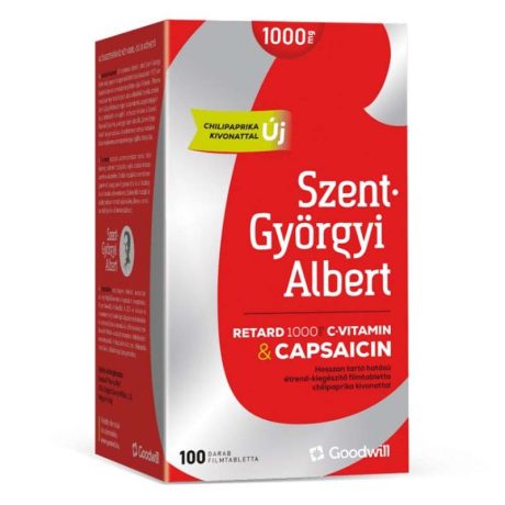 SZENT-GYÖRGYI ALBERT 1000 mg RETARD C-VITAMIN + CAPSAICIN tabletta 100 db