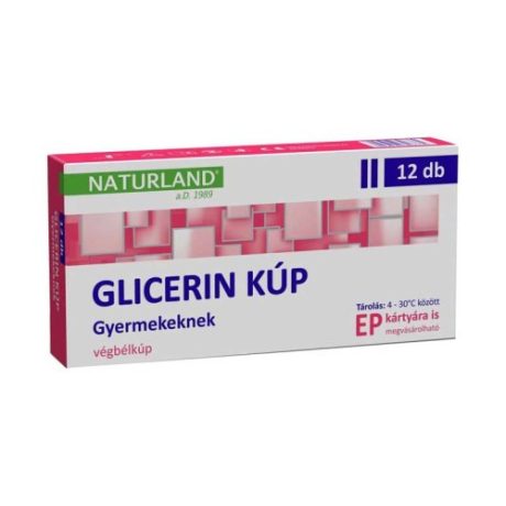NATURLAND GLICERIN KÚP 1500 mg gyerekeknek 12 db