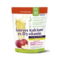   INTERHERB XXL 90 adag szerves kalcium + D3 almaízű italpor 270 g