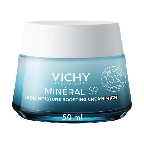 VICHY MINERAL 89 100h hidratáló arckrém illatmentes 50 ml