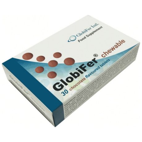 GLOBIFER csokoládé ízű rágótabletta 30 db