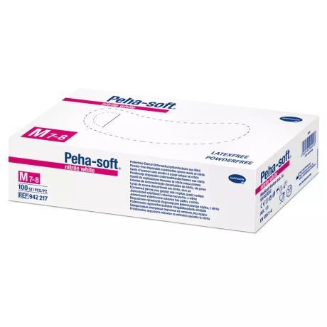 PEHA-SOFT nitrile fehér kesztyű M 1 db