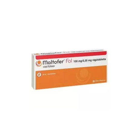 MALTOFER-FOL 100 mg/0,35 mg rágótabletta 30 db