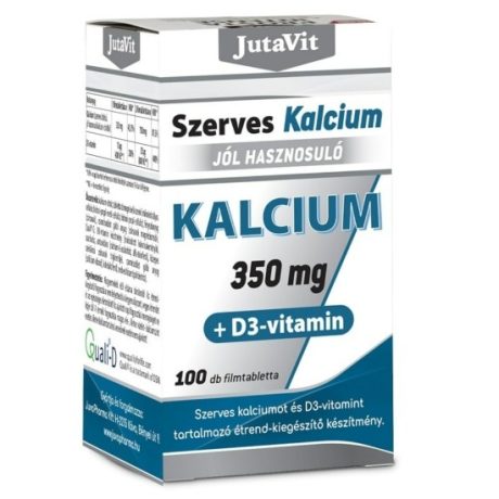 JUTAVIT SZERVES KALCIUM 350 mg+D3-VITAMIN 100 db