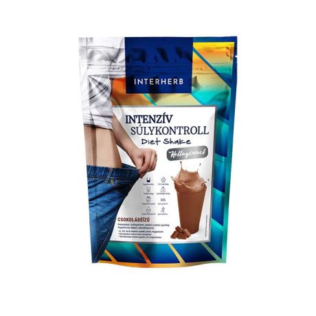 INTERHERB INTENZÍV SÚLYKONTROLL csokoládé ízű diet shake kollagénnel 528 g