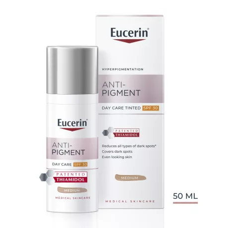 EUCERIN ANTI-PIGMENT FF30 színezett nappali arckrém medium 50 ml