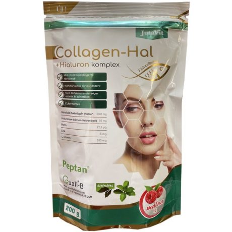 JUTAVIT COLLAGEN-HAL COMPLEX málna ízű kollagén por 200 g
