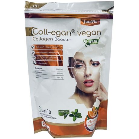 JUTAVIT COLL-EGAN VEGAN narancs-maracuja ízű kollagén por 216 g