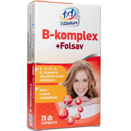 1X1 VITADAY B-KOMPLEX + FOLSAV filmtabletta 28 db