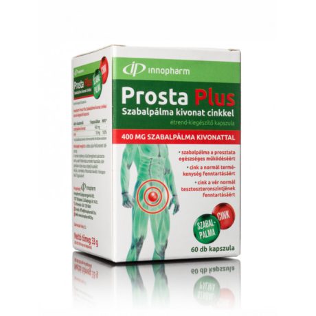 INNOPHARM PROSTA PLUS kapszula szabalpálma kivonattal és cinkkel 60 db