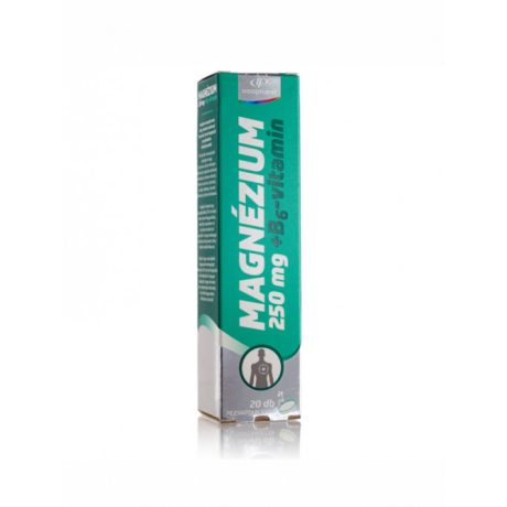 INNOPHARM MAGNÉZIUM 250 mg + B6-VITAMIN barackízű pezsgőtabletta 20 db