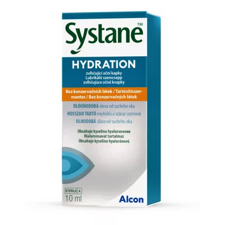 SYSTANE HYDRATION lubrikáló szemcsepp tartósítószermentes 10 ml