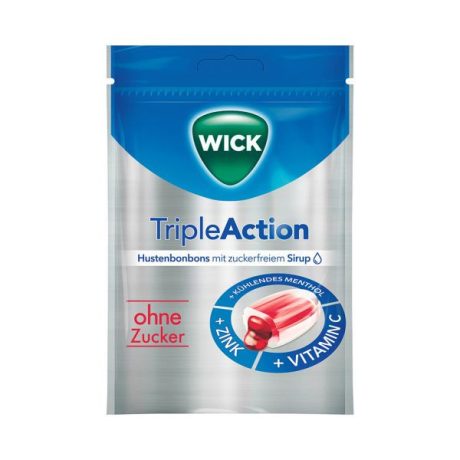 WICK TRIPLE ACTION cukormentes torokcukor 72G