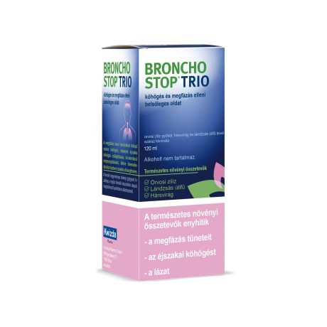 BRONCHOSTOP TRIO köhögés és megfázás elleni oldat 120 ml
