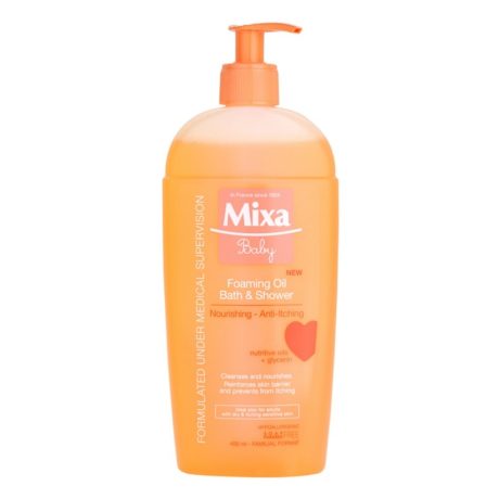 MIXA Baby habzó olaj fürdetéshez 400 ml
