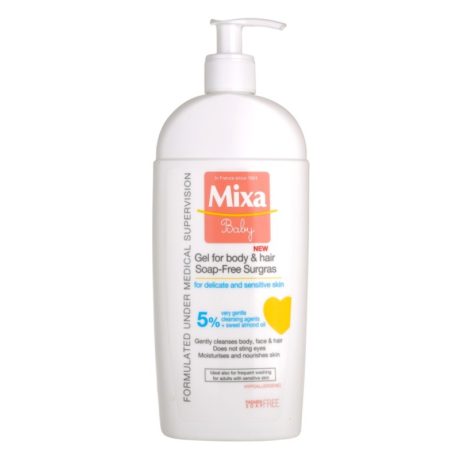 MIXA Baby tápláló tusfürdő és sampon kettő az egyben 400 ml