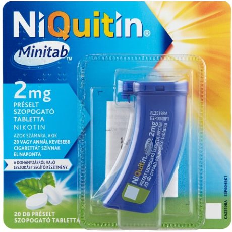 NIQUITIN MINITAB 2 mg préselt szopogató tabletta 20 db