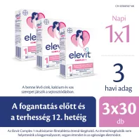   ELEVIT COMPLEX 1 filmtabletta a babatervezéstől az első trimeszter végéig 3 x 30 db VIRTUÁLIS