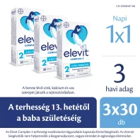   ELEVIT COMPLEX 2 lágyzselatin kapszula a terhesség 2-3. trimeszterére 3 x 30 db VIRTUÁLIS
