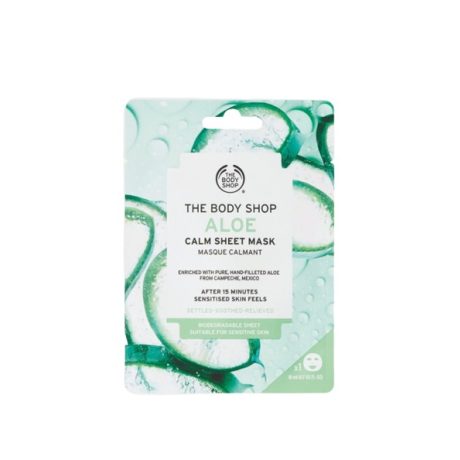 THE BODY SHOP nyugtató aloe fátyolmaszk 18 ml